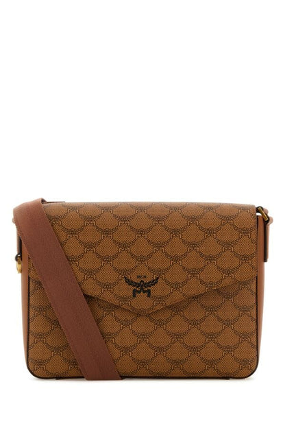 Mcm Man Printed Canvas Small Himmel Crossbody Bag