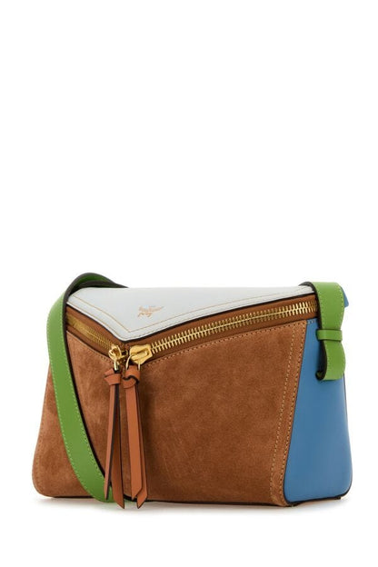 Mcm Woman Multicolor Leather Diamant 3D Crossbody Bag