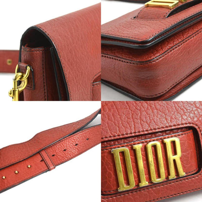 Christian Dior Red Color Leather Shoulder Bag Style 6
