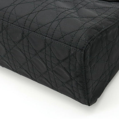 Christian Dior Lady Dior Black Nylon Handbag Shoulder Bag