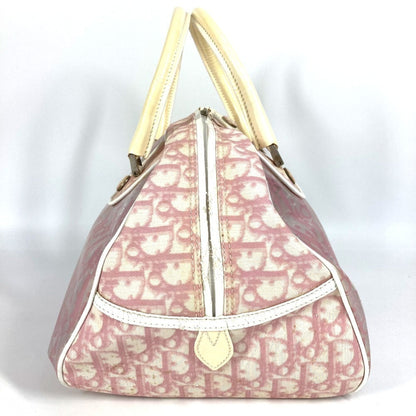 Christian Dior Pink Yellow Trotter Boston Bag Handbag Tote Bag