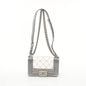 Chanel Boy Chanel Shoulder Bag Vinyl Lambskin Women's Clear Silver