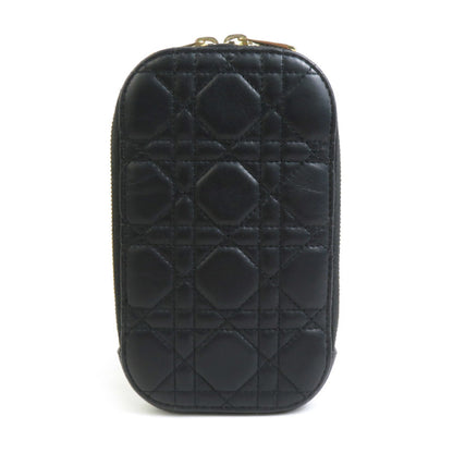 Christian Dior Black Gold Leather Metal Shoulder Bag Leather
