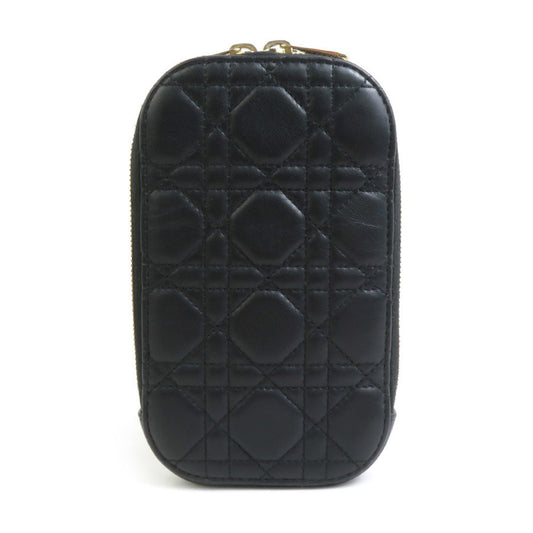 Christian Dior Black Gold Leather Metal Shoulder Bag Leather