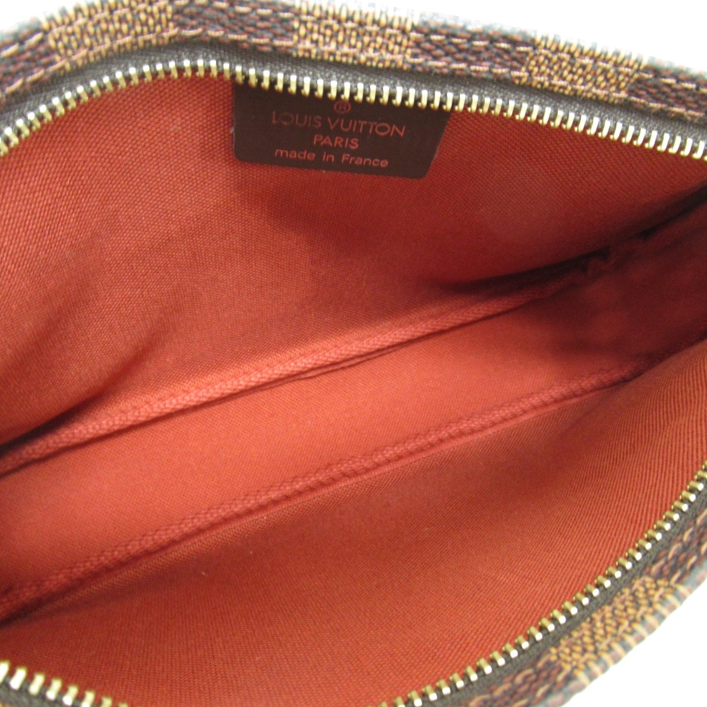 LOUIS VUITTON Accessory pouch Brown Ebene Damier PVC coated canvas N51983