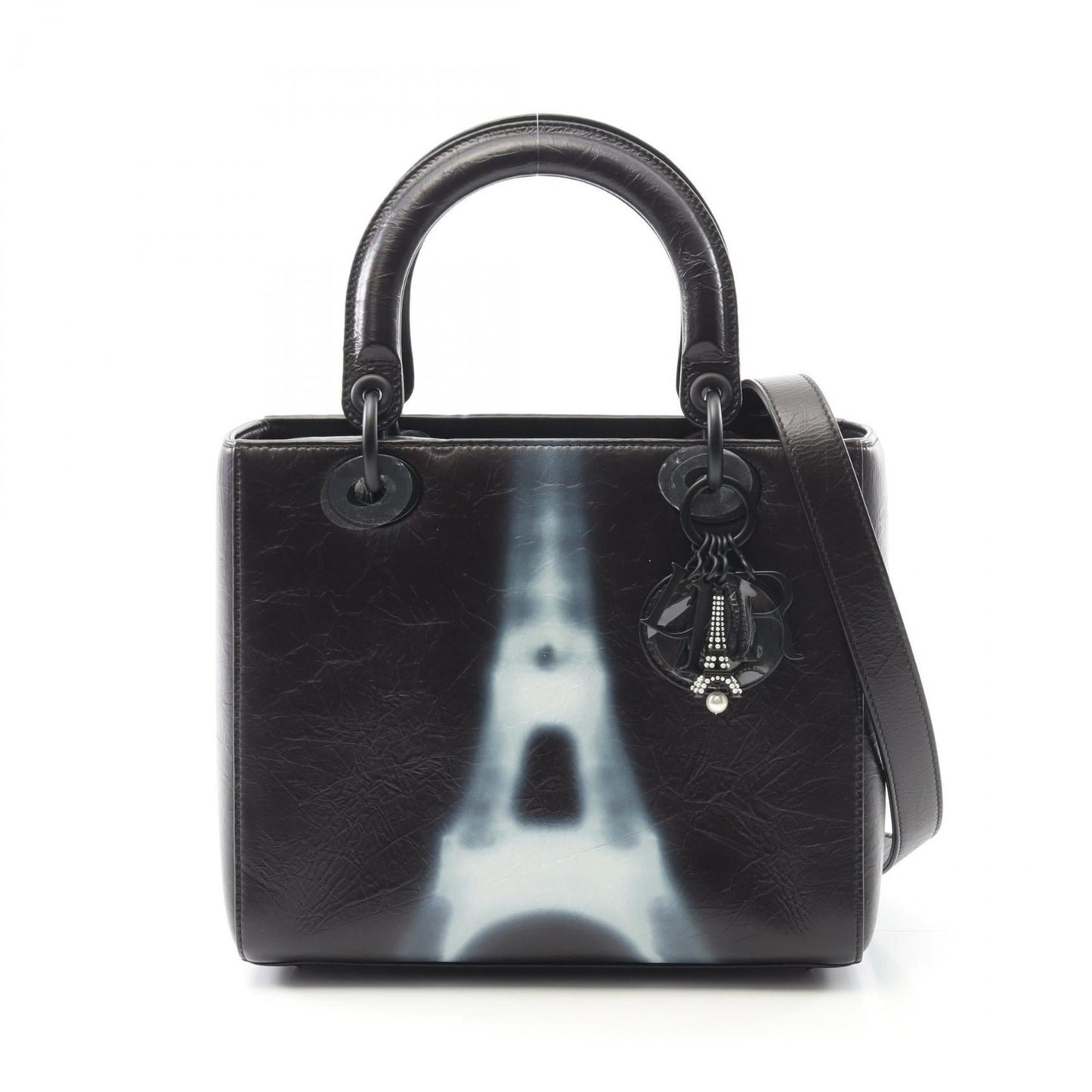 Christian Dior Black Leather Handbag Style 5