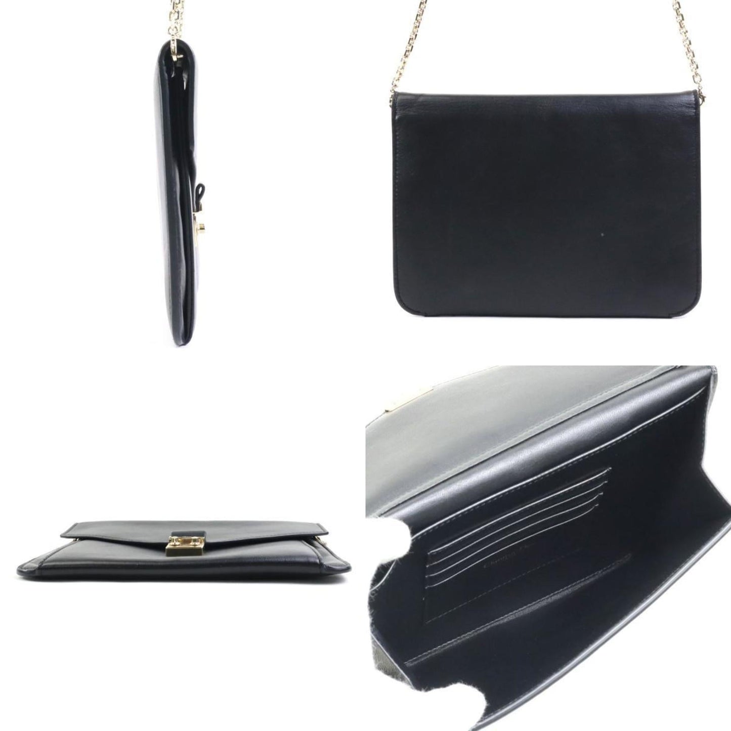 Christian Dior Black Leather Clutch Bag Style 2