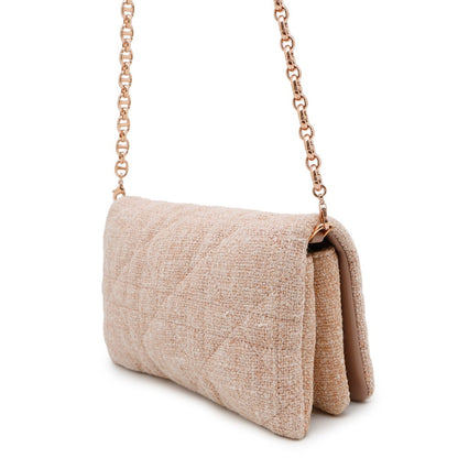 Christian Dior Pink Tweed Shoulder Bag
