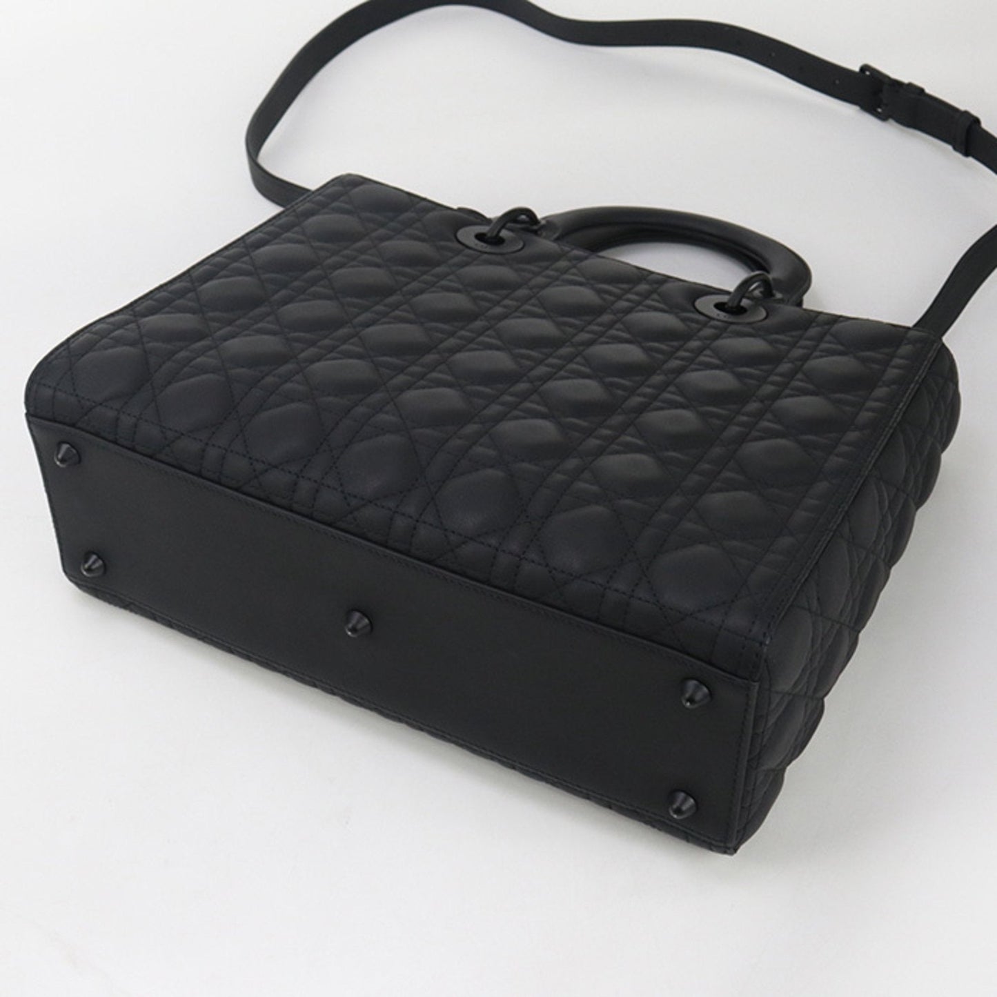 Christian Dior Black Leather Tote Bag Style 4