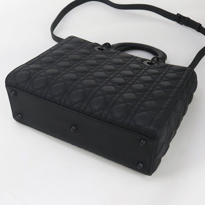 Christian Dior Black Leather Tote Bag Style 4