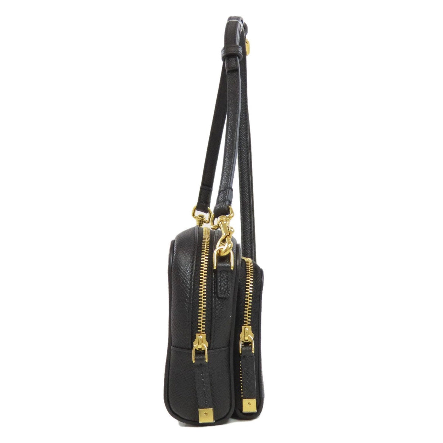 Christian Dior Black Leather Shoulder Bag Style 42