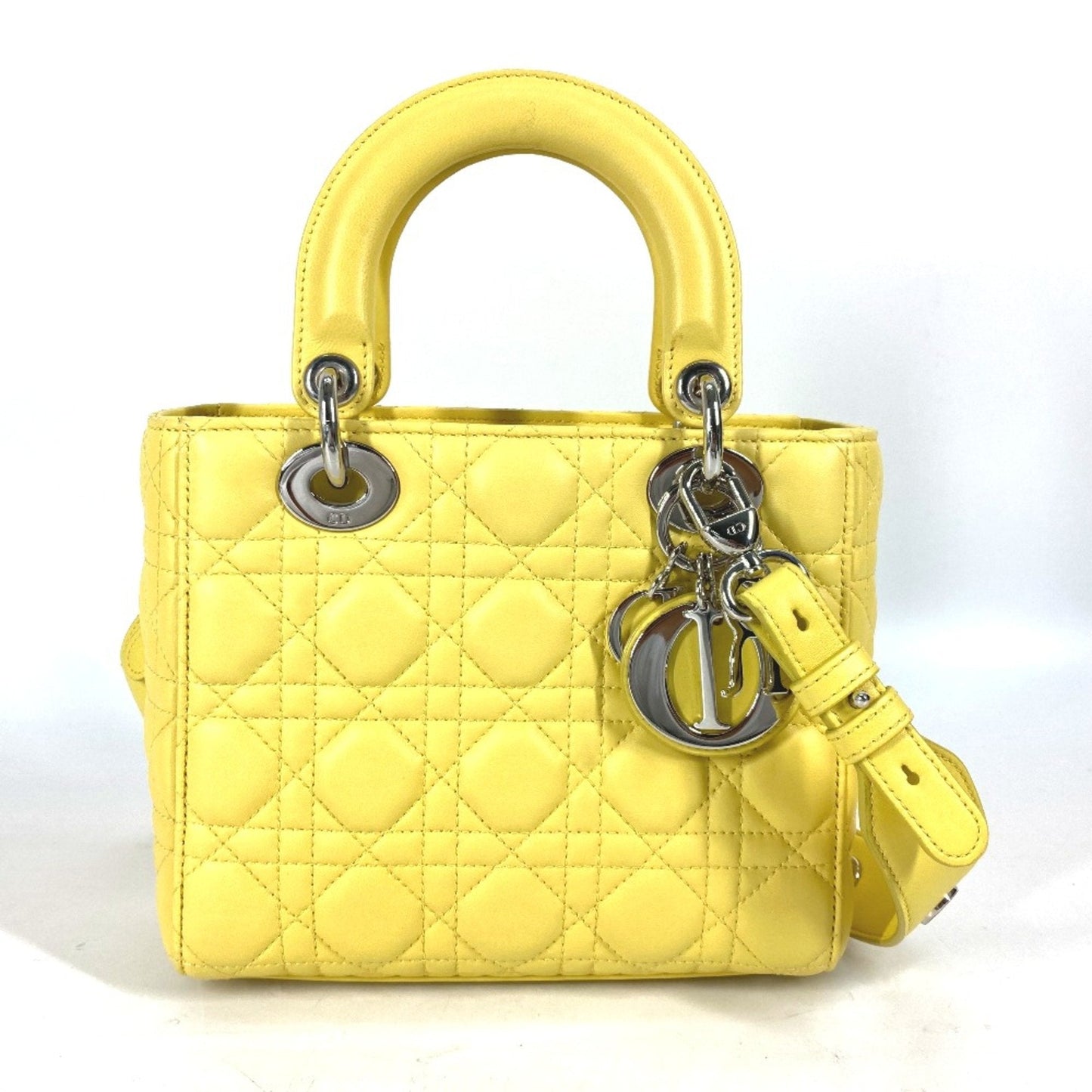 Christian Dior Yellow Leather Handbag Style 2