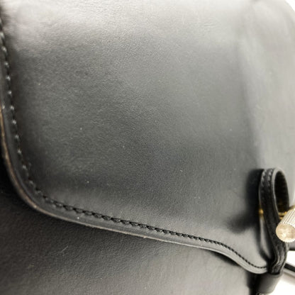 Christian Dior Black Leather Shoulder Bag Style 29