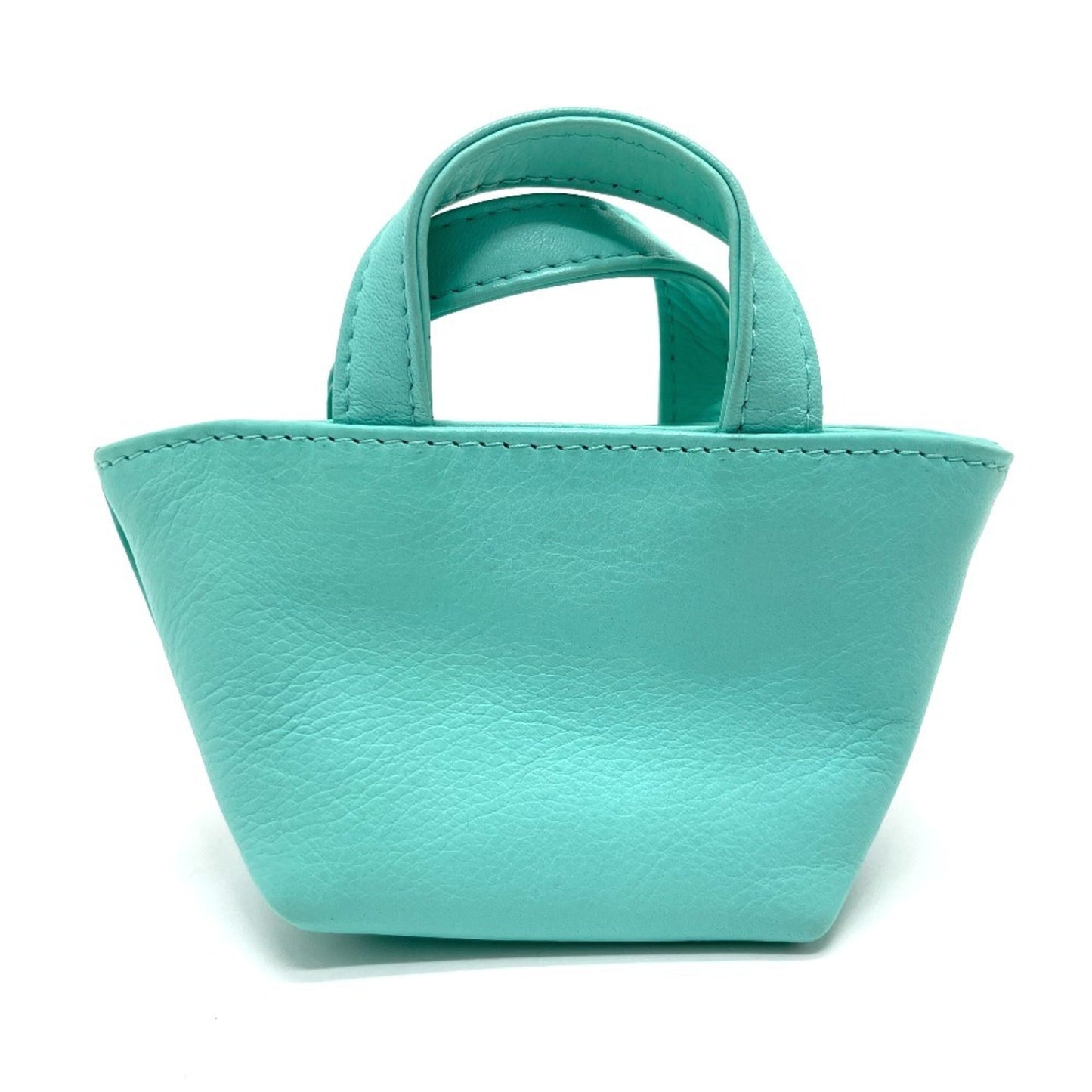 Christian Dior Turquoise Leather Handbag Pouch