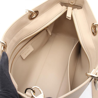 Christian Dior Beige Leather Handbag