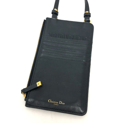 Christian Dior Navy Cloth Shoulder Bag