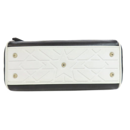 Christian Dior Black White Leather Handbag Style 3