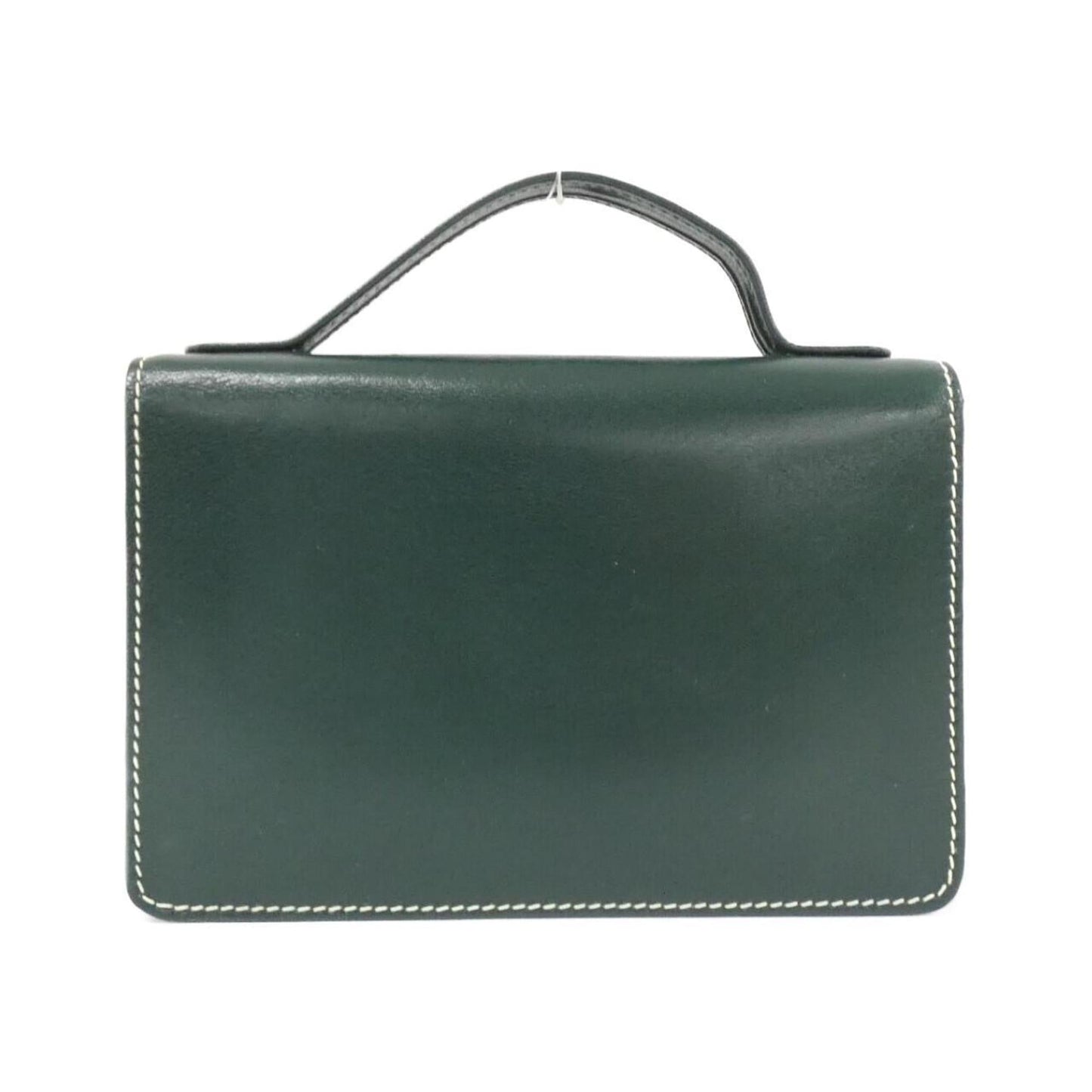 Christian Dior Green Leather Handbag Leather