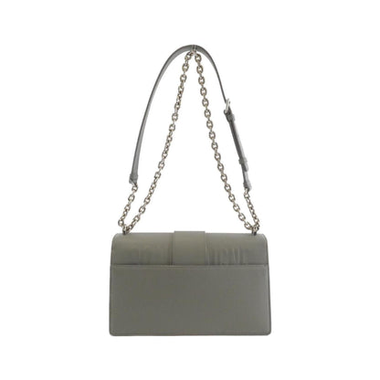 Christian Dior Gray Leather Shoulder Bag Leather