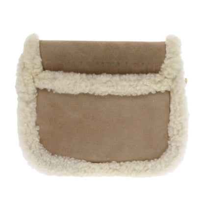 Christian Dior Beige Suede Leather Shoulder Bag