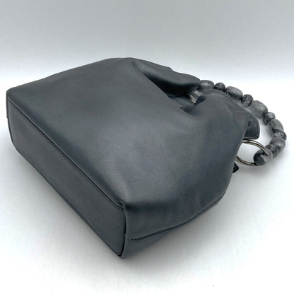 Christian Dior Gray Leather Handbag Leather