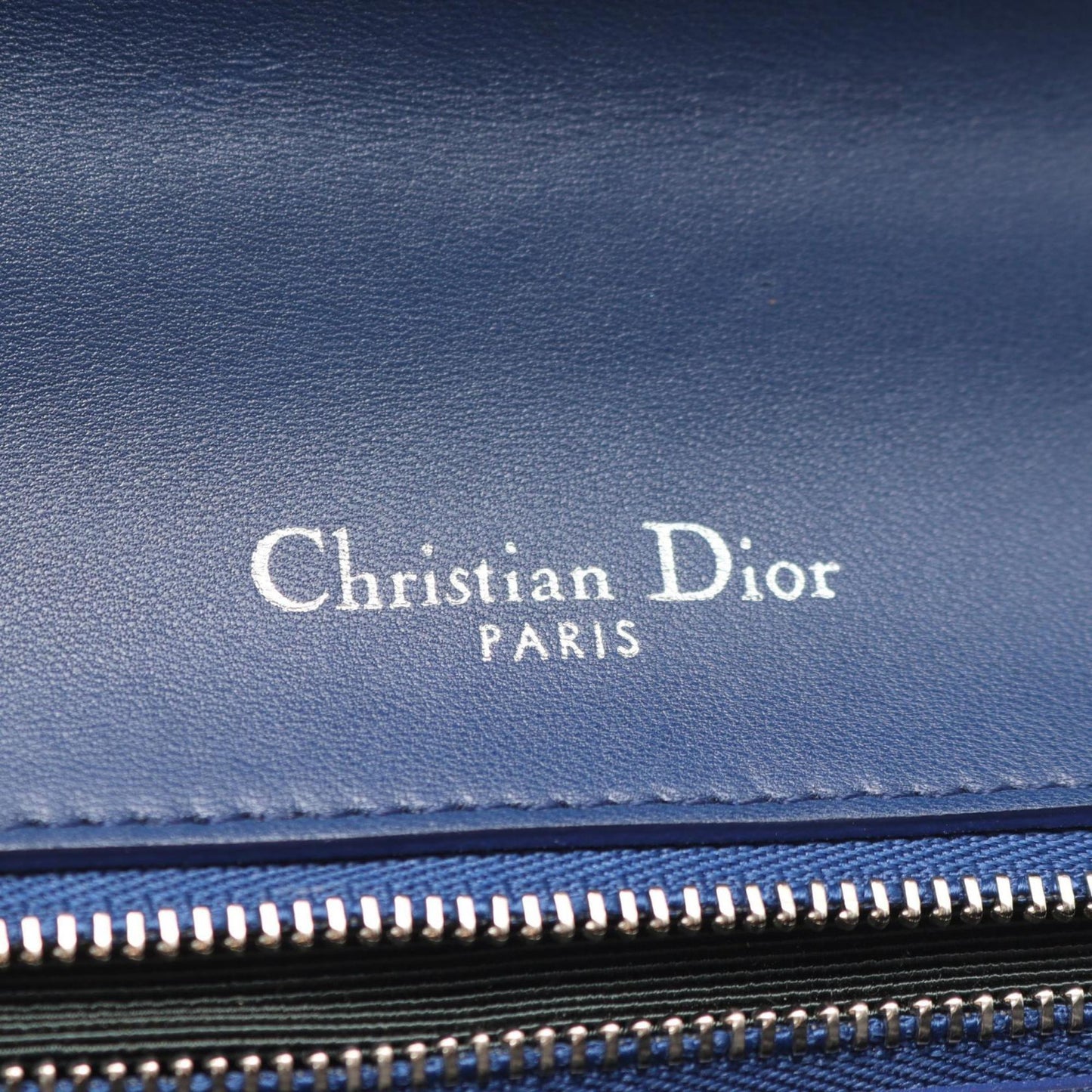 Christian Dior Blue Leather Shoulder Bag Style 6