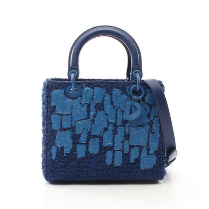 Christian Dior Blue Fabric Handbag