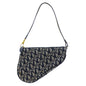 Christian Dior Blue Jacquard Shoulder Bag Jacquard