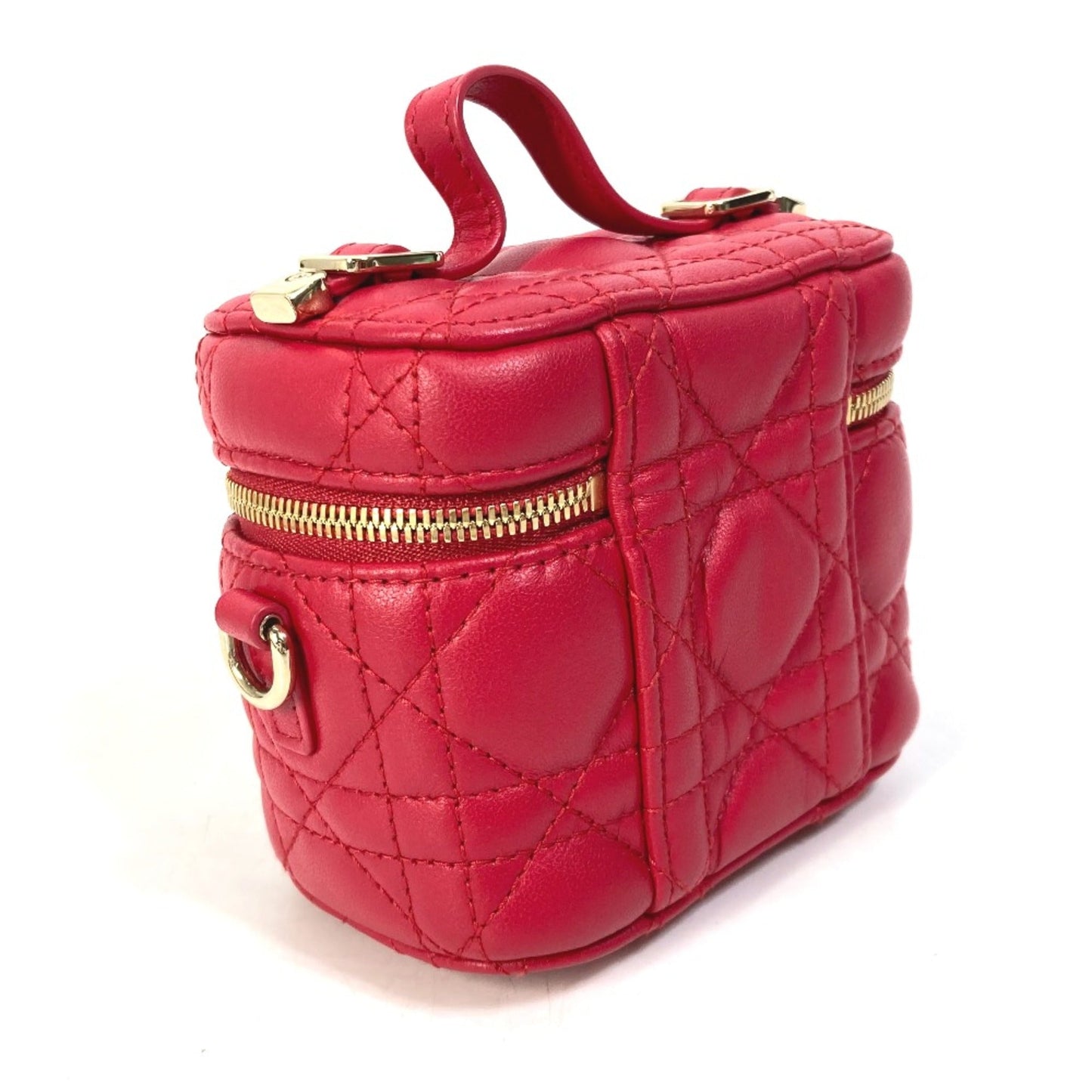 Christian Dior Red Leather Handbag