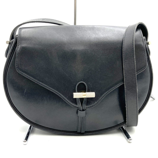 Christian Dior Black Leather Shoulder Bag Style 29