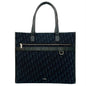 Christian Dior Black Canvas Leather Tote Bag Leather