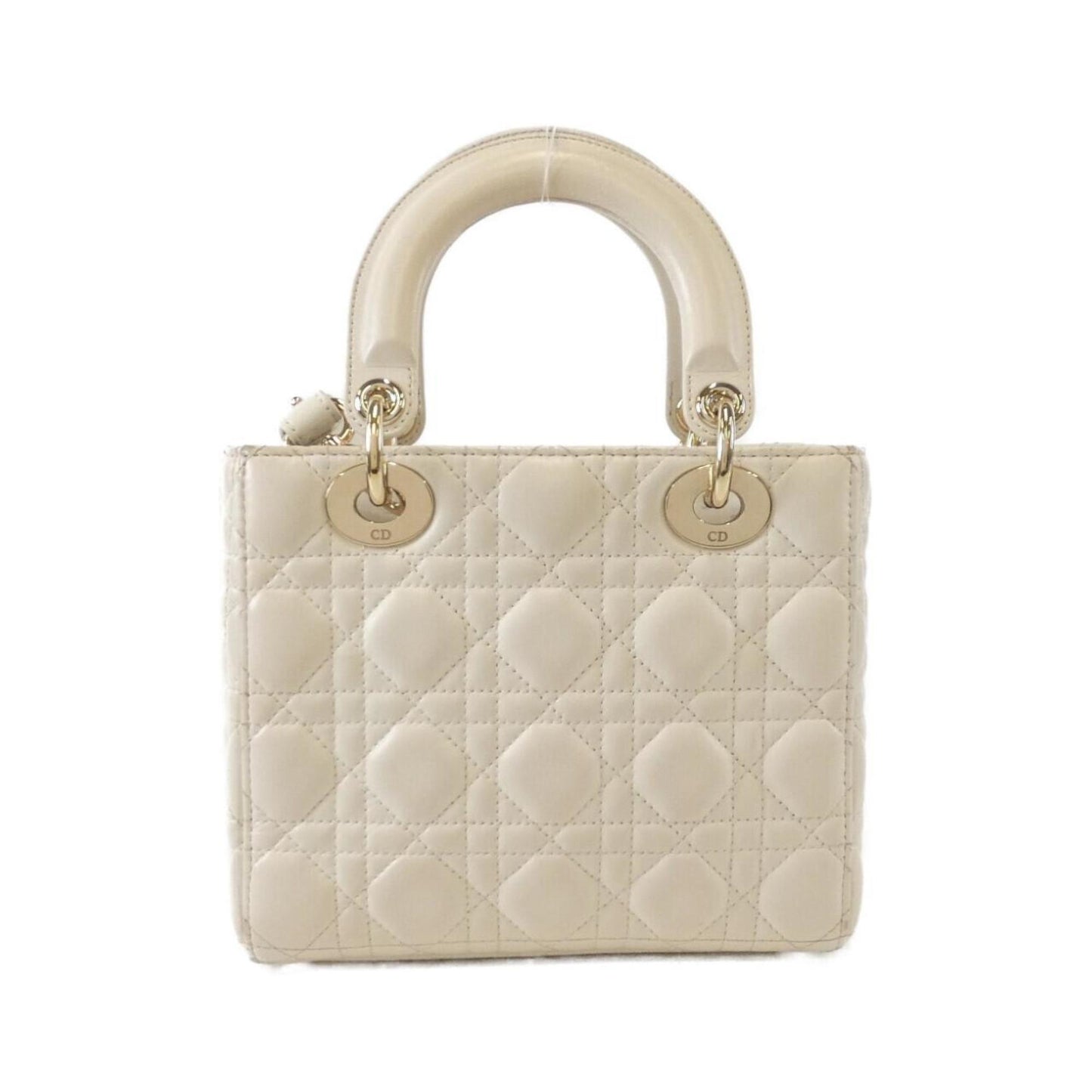 Christian Dior Gold Leather Handbag