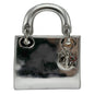 Christian Dior Silver Leather Handbag Shoulder Bag Style 3