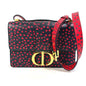 Christian Dior Black Red Color Leather Shoulder Bag