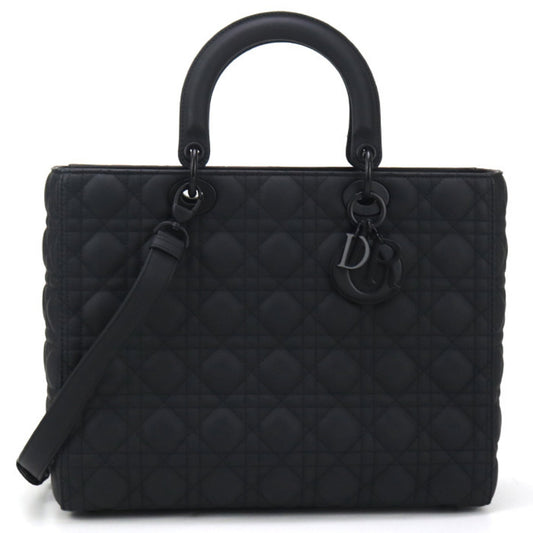 Christian Dior Black Leather Tote Bag Style 4