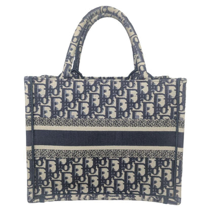 Christian Dior Navy Canvas Handbag Tote Bag