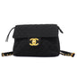 Chanel Backpack Matelasse Cotton Black Women's