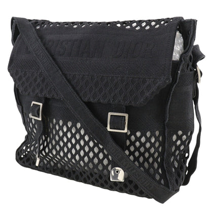 Christian Dior Black Mesh Messenger Bag Shoulder Bag