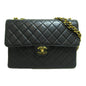 Chanel Big Matelasse ChainShoulder Bag Black Lambskin (sheep leather)
