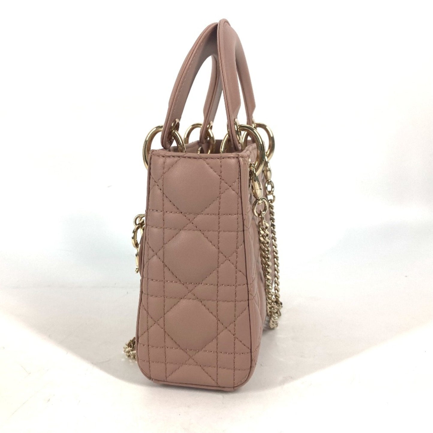 Christian Dior Beige Leather Handbag Style 6