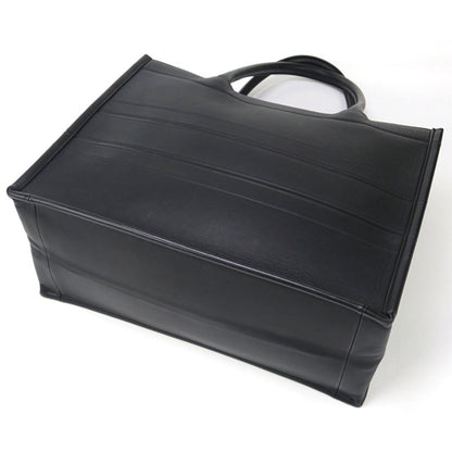 Christian Dior Black Leather Tote Bag Leather