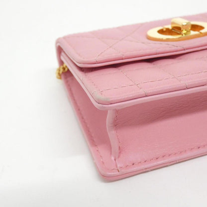 Christian Dior Pink Leather Shoulder Bag Style 5