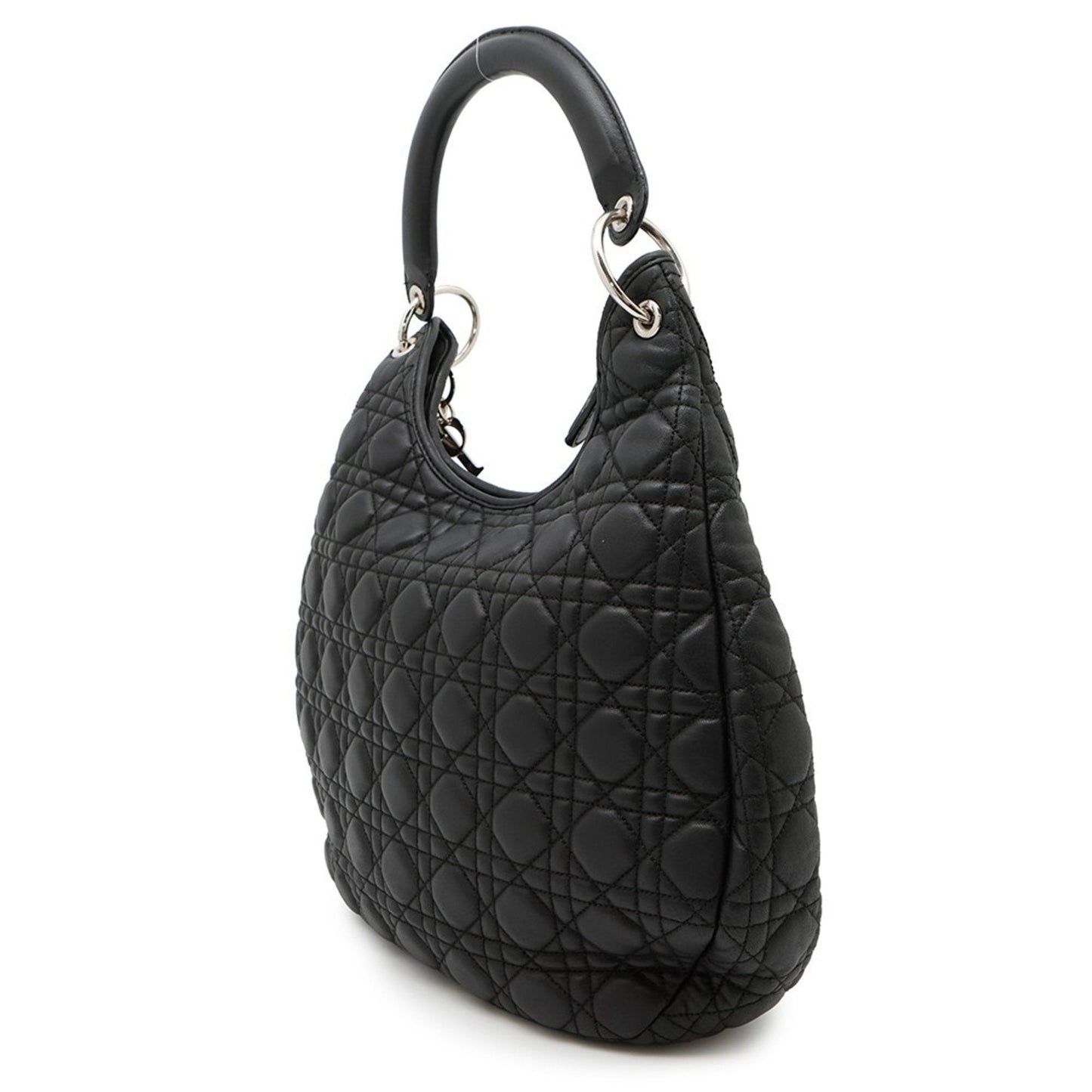 Christian Dior Black Leather Shoulder Bag Leather