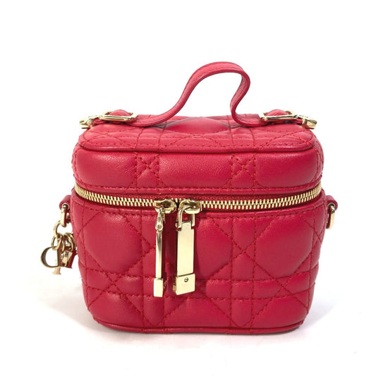 Christian Dior Red Leather Handbag