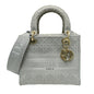 Christian Dior Gray Canvas Handbag Shoulder Bag