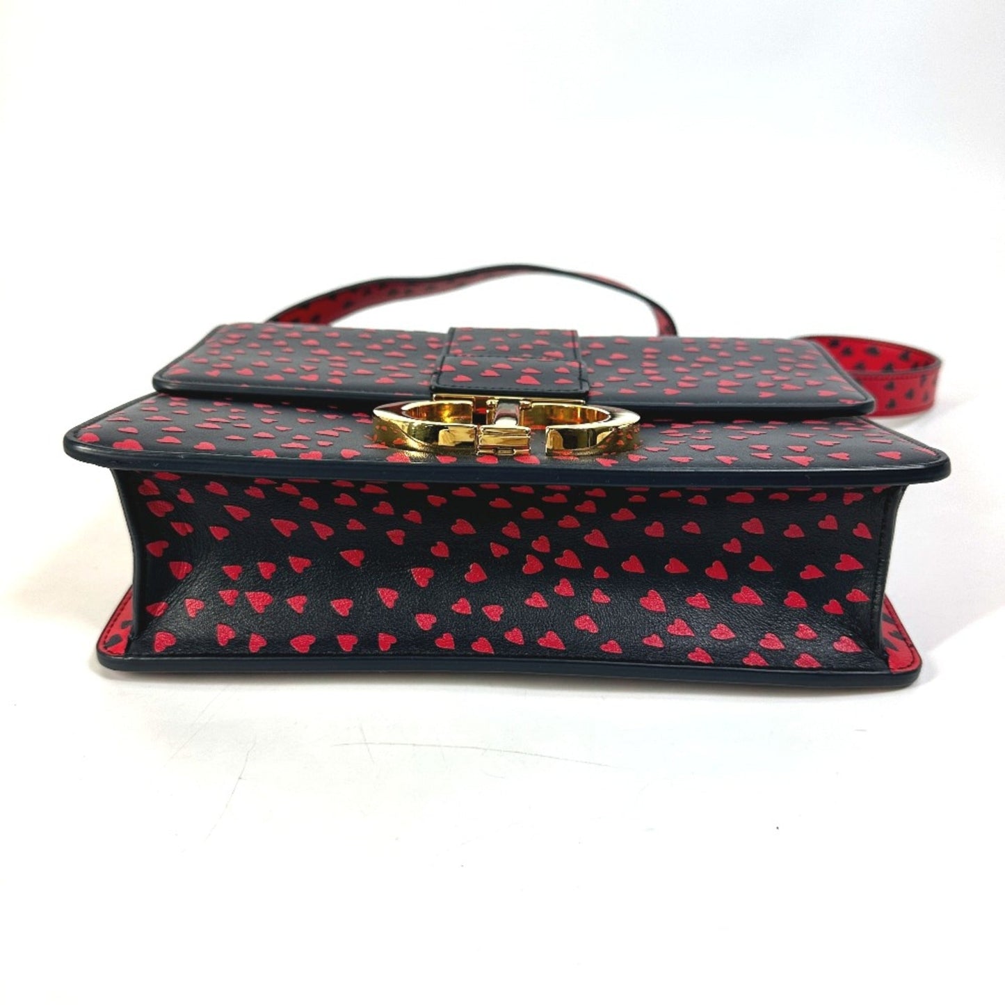 Christian Dior Black Leather Shoulder Bag Style 49