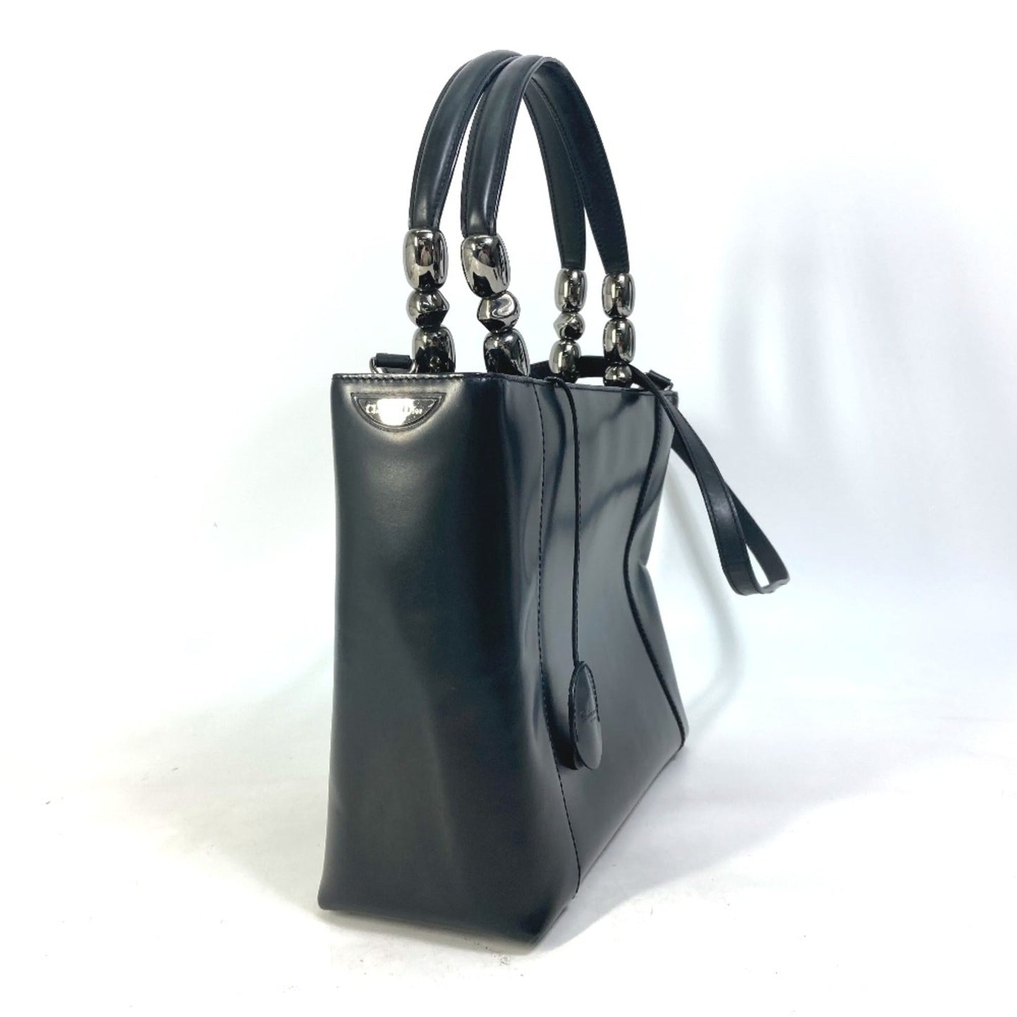 Christian Dior Black Leather Handbag Style 15
