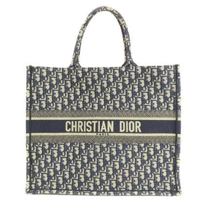 Christian Dior Navy Canvas Tote Bag Style 3