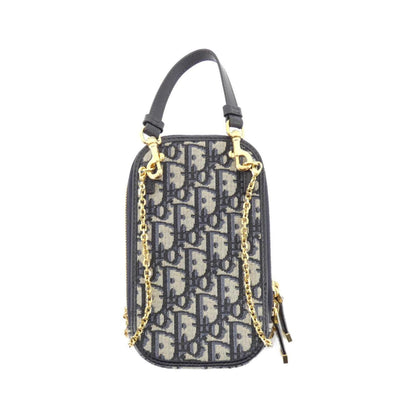 Christian Dior Blue Canvas Pouch Shoulder Bag