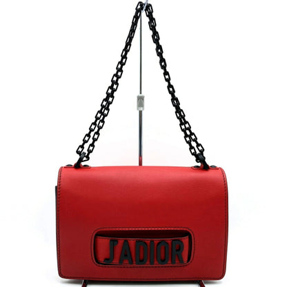 Christian Dior Red Color Leather Shoulder Bag Style 7